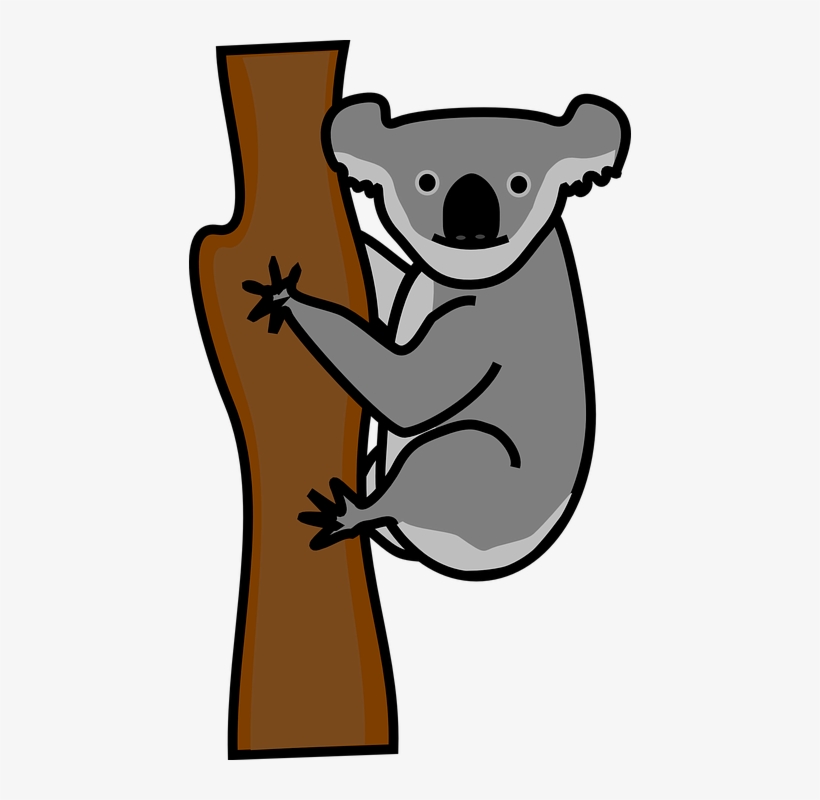 Koala Bear Clipart Cute Anime - Koala Clipart Png, transparent png
