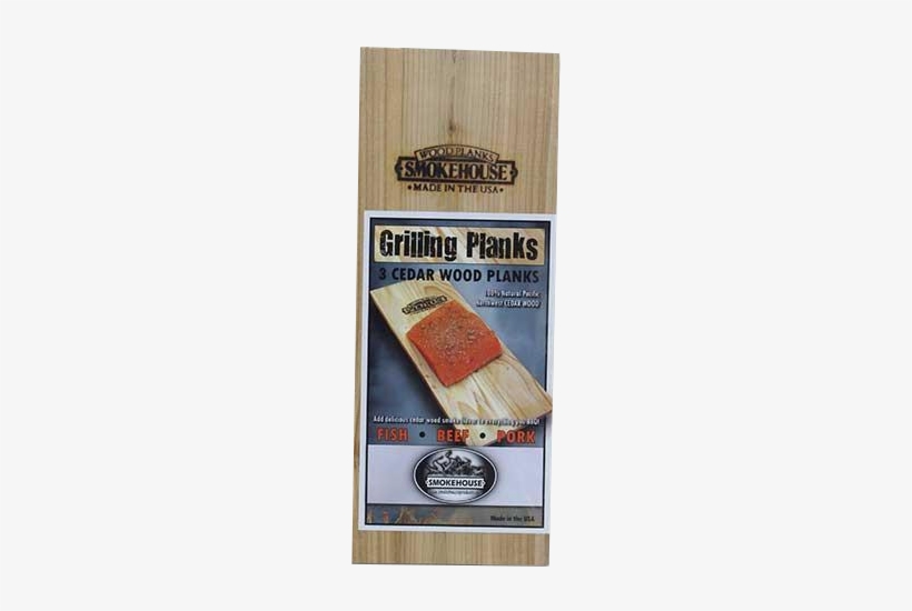 Smokehouse Cedar Wood Grilling Planks 3-pack - Wood, transparent png