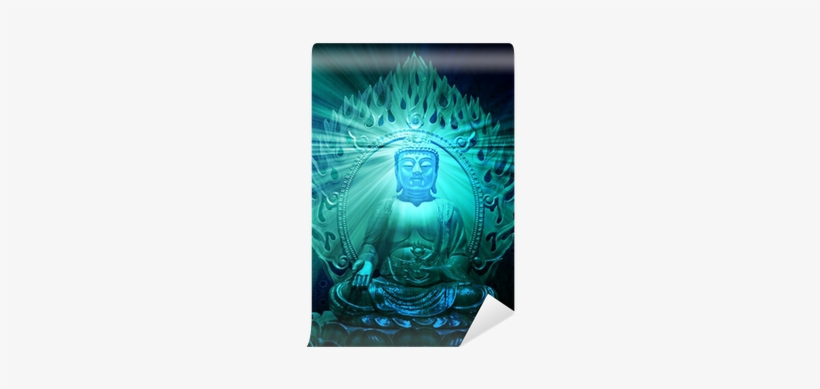 Buddha Religious Illustration With Glowing Light Halo - Buddha Tooth Relic Temple, transparent png