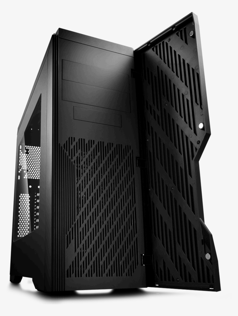Odd-free Metallic Front Panel Provides A Sleek Vibe - Deepcool Dukase V2 Atx Mid Tower Case, transparent png