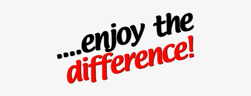 Enjoy The Difference, transparent png