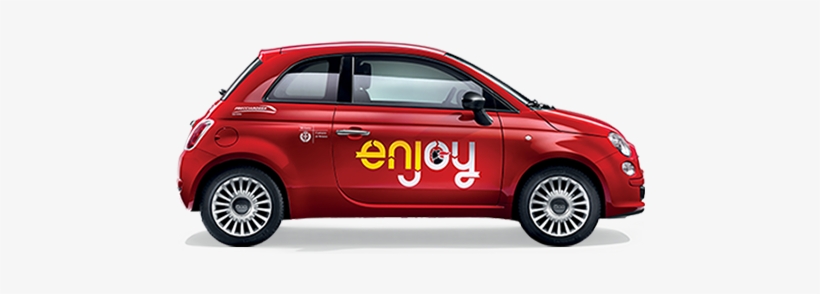 Le Fiat 500con Il Logo Enjoy Che Presto Circoleranno - Fiat 500, transparent png