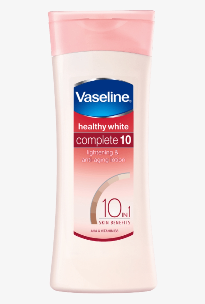 Vaseline Healthy White Complete 10 Body Lotion - Vaseline Healthy White Complete 10 Body Lotion 100ml, transparent png