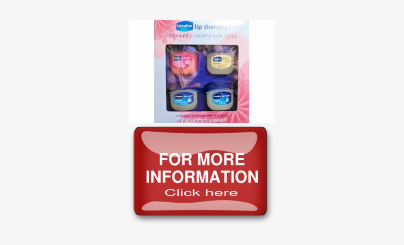 Systems Vaseline Lip Therapy Jelly Pots, Pack Of 4, - Costume, transparent png