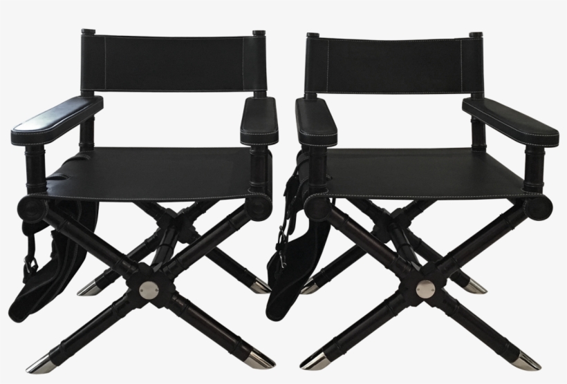 Leather Directors Chair - Folding Chair, transparent png