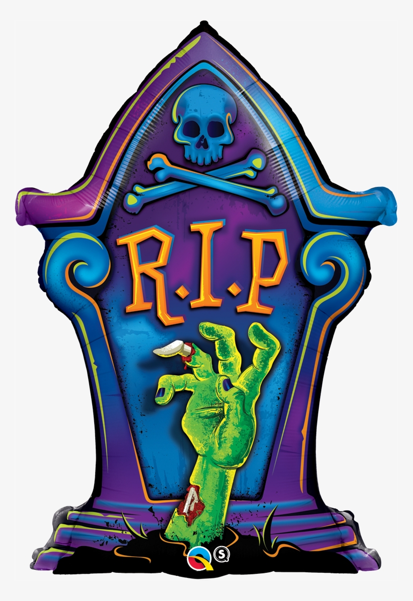Qualatex Halloween 36 Inch Supershape Balloon - Rip, transparent png