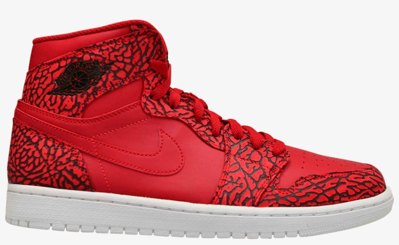 Air Jordan 1 Retro High 'red Elephant' - Sneakers, transparent png