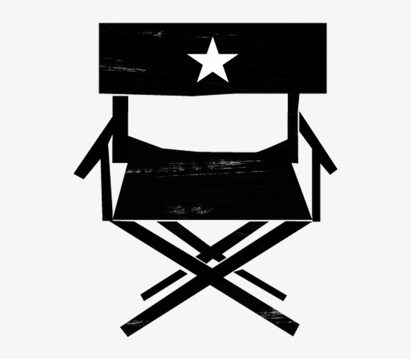 8599233 - Director Chair Clip Art Black And White, transparent png
