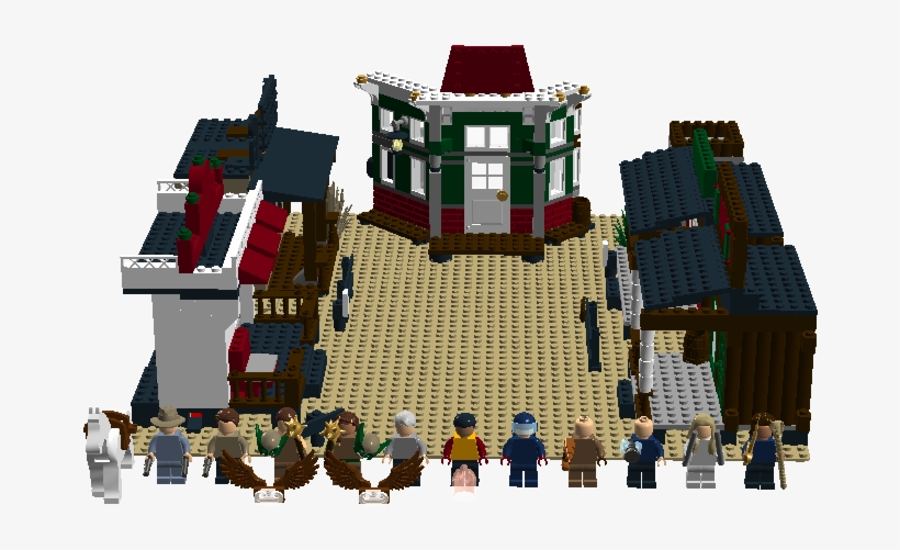 Western City - House, transparent png