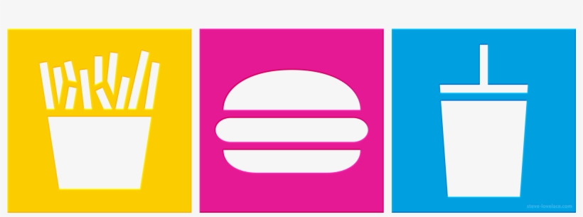 Burger Fries Drink - Burger Fries And Drink Png, transparent png