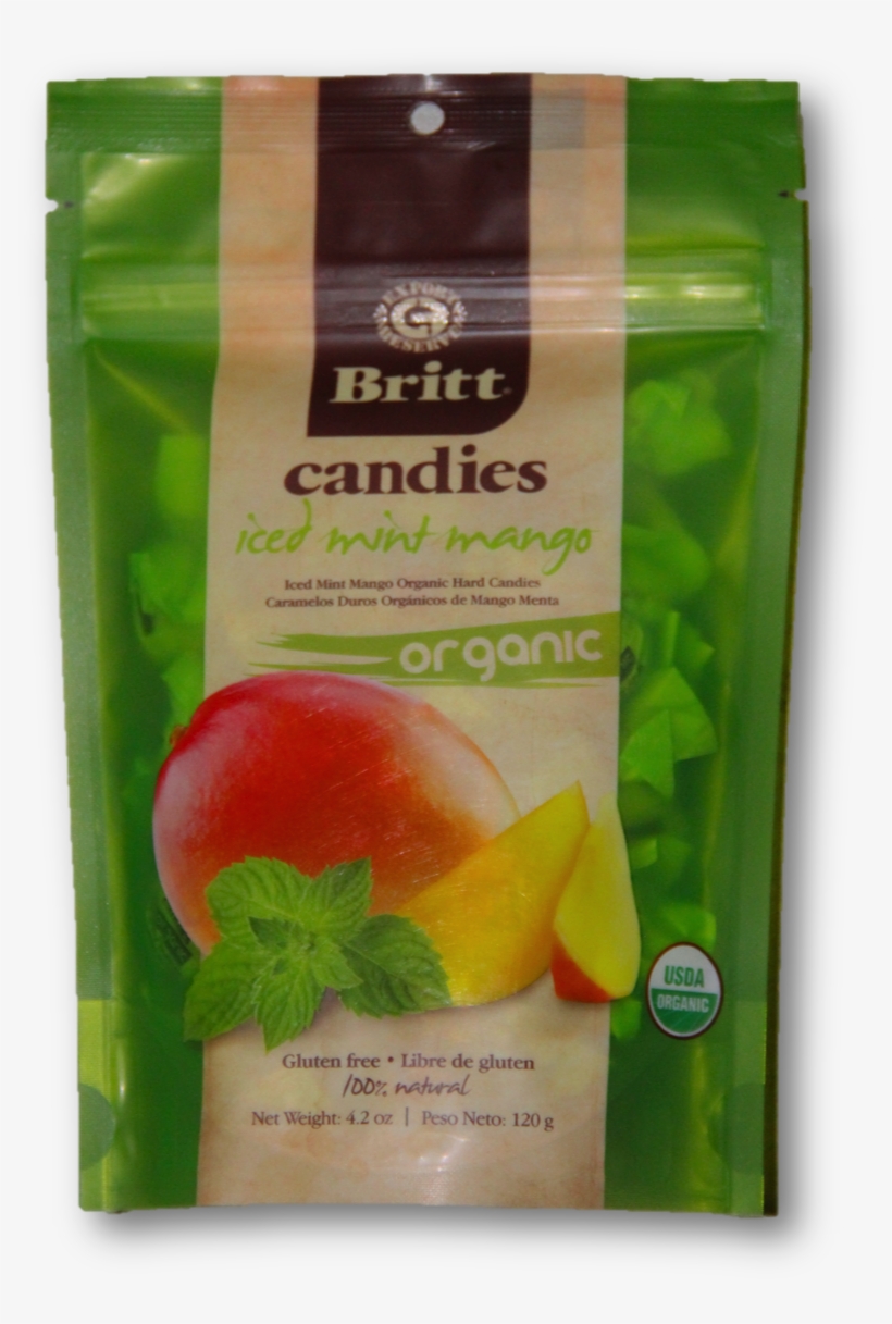 Iced Mint Mango Organic Candy - Café Britt, transparent png