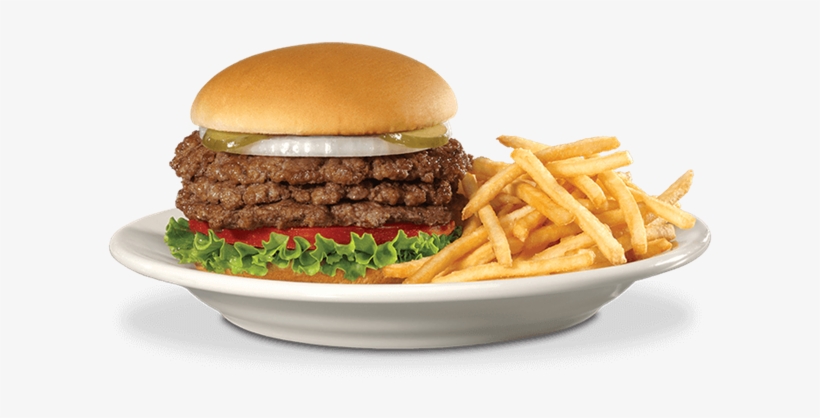 Triple Steakburger™ 'n Fries - Hamburger, transparent png