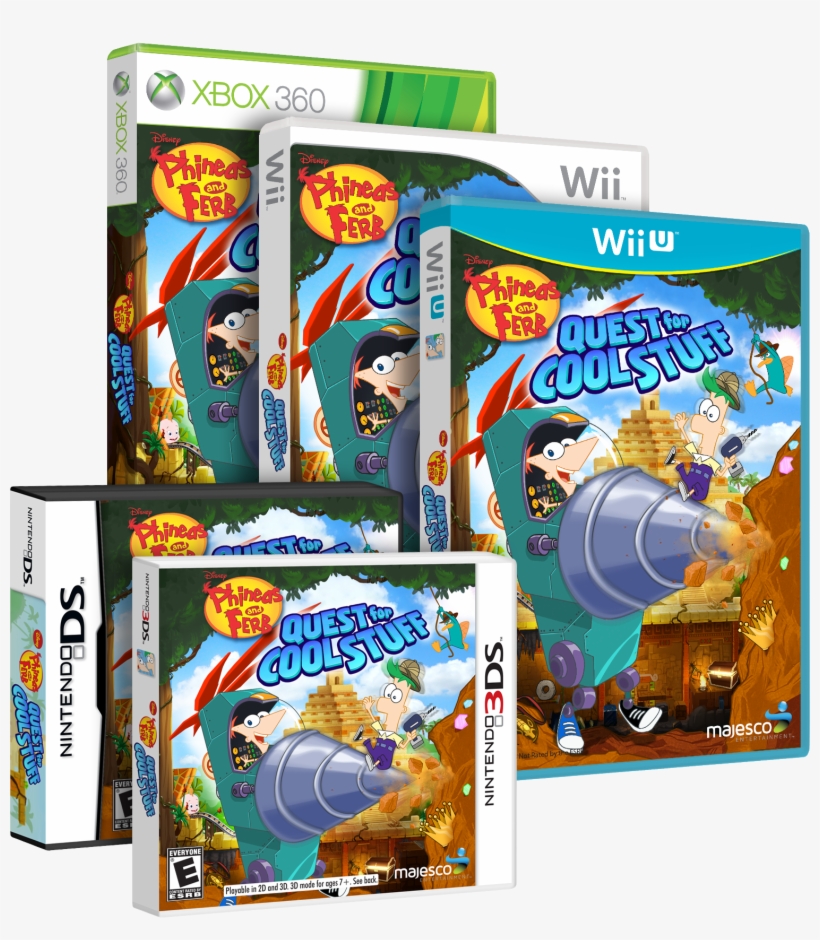 Pfq4cs Group 3d Comp - Phineas And Ferb Quest For Cool Stuff, transparent png