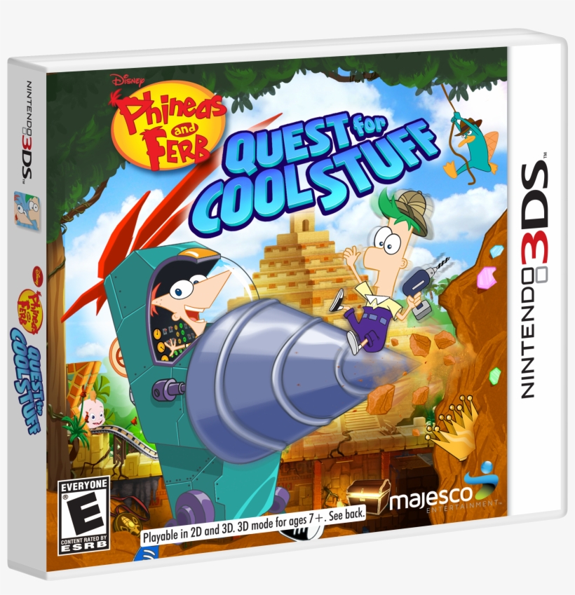 Phineas And Ferb 3ds - Phineas And Ferb Quest For Cool Stuff, transparent png