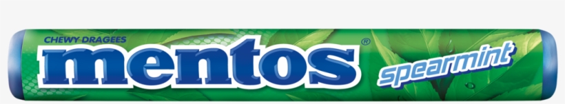 Mentos Spearmint Larger Image - Mentos Fruit Chews Rainbow 37.5g Roll, transparent png