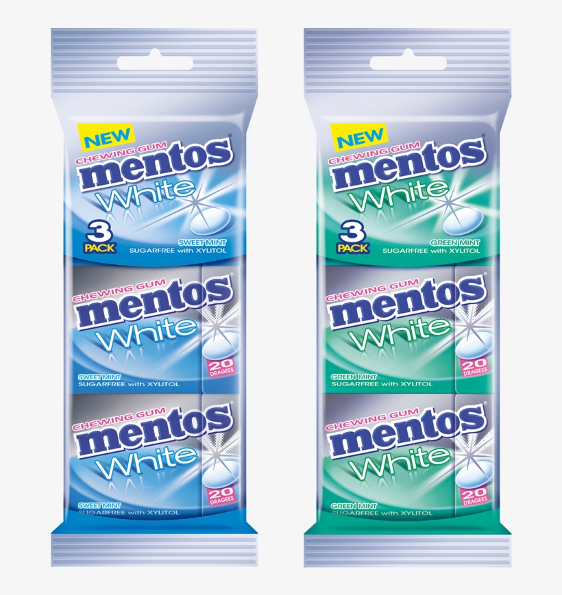 Mentos Grum Pack Sweet Mint Und Green Mint - Mentos, transparent png