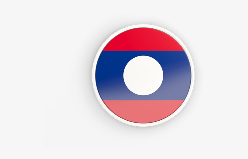 Laos Flag Round Png, transparent png