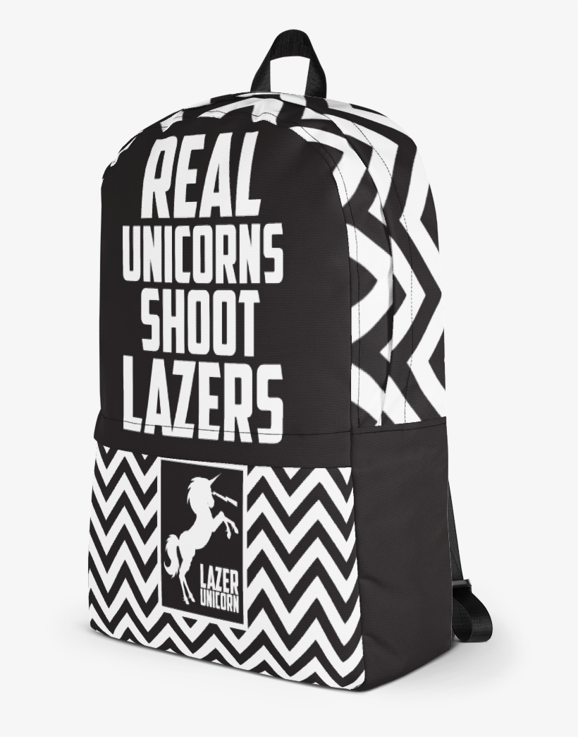 Real Unicorns Shoot Lazers - Backpack, transparent png