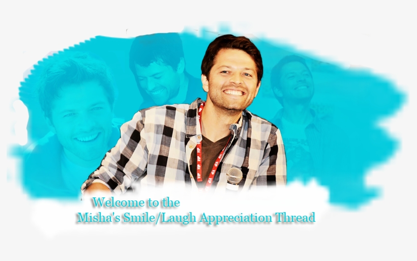 His Smile/laugh Makes Us Melt - Misha Collins Profil Smile, transparent png