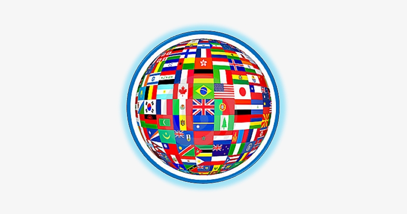 World Flag Globe - All Soccer Teams Flags, transparent png