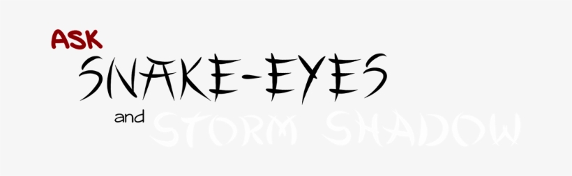 An Arashikage Technique In Which The User Mimics Death - Snake Eyes, transparent png
