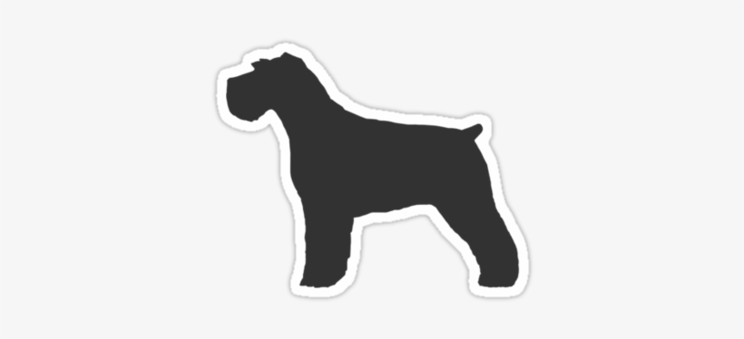 Schnauzer Silhouette Waterproof Die-cut Sticker - T-shirt, transparent png
