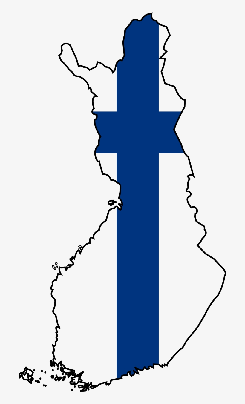 Finland Flag Map - Finland Flag Map Png, transparent png