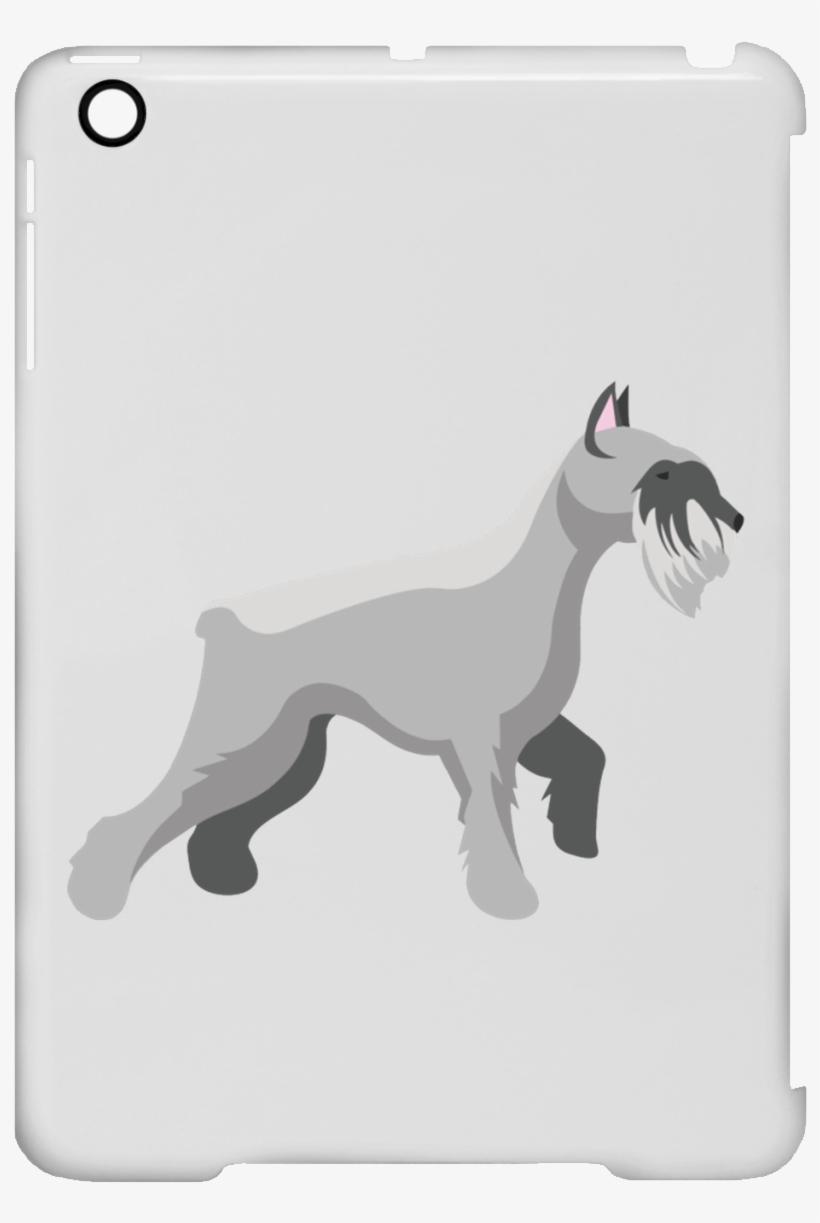 Schnauzer Illustration Ipad Mini Clip Case - Miniature Schnauzer, transparent png