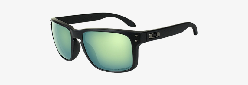 Oakley Oo9102 50 Holbrook Matte Black Emerald Polarised - Sunglasses, transparent png
