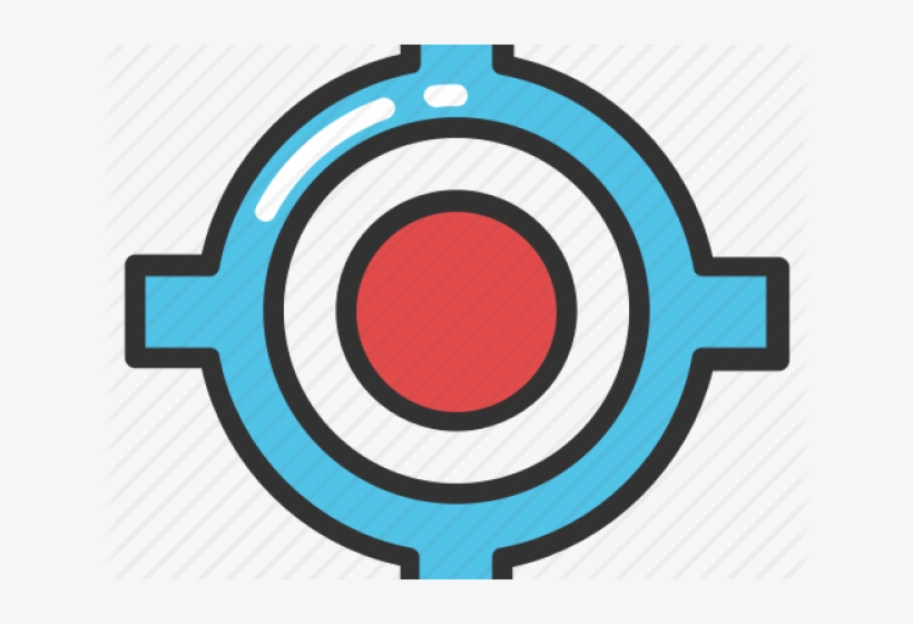 Sniper Clipart Target Sign - Crosshair Icon, transparent png