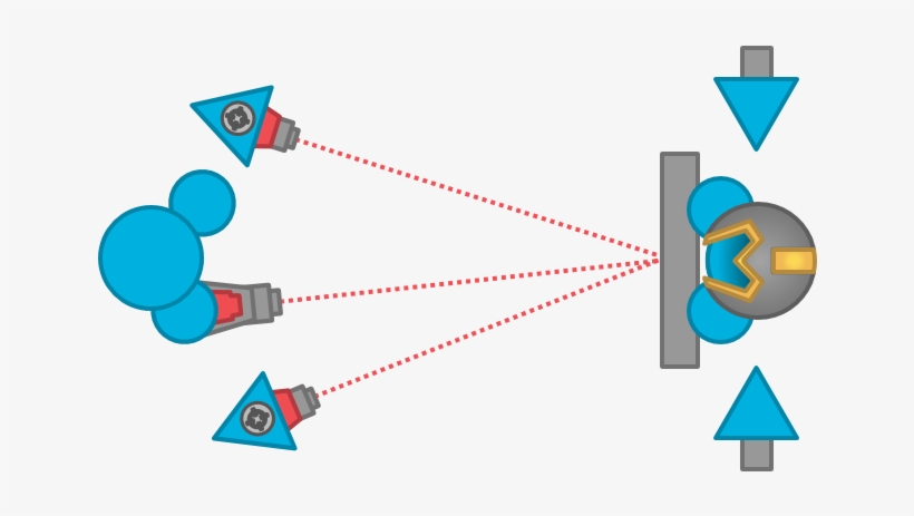 Here, A Precision Sniper Is Battling A Protector, With - Diagram, transparent png
