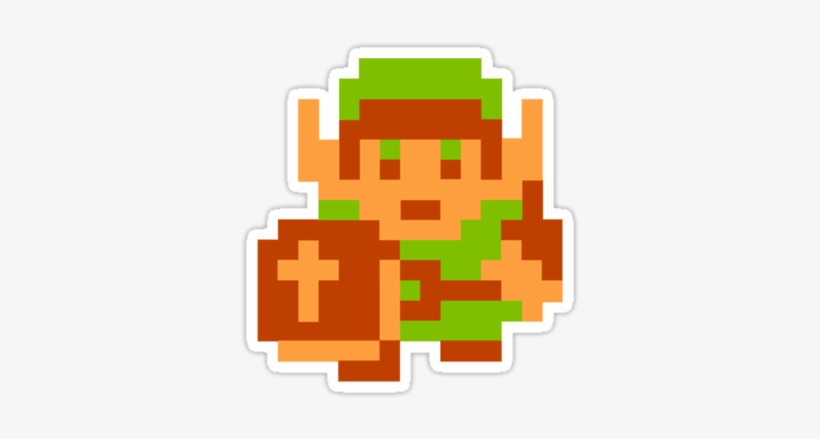 Zelda Clipart 8 Bit - Legend Of Zelda 1986 Link, transparent png