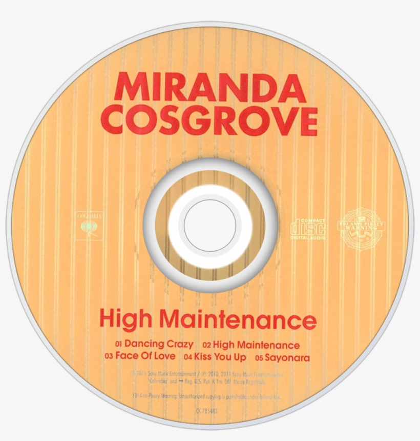 Miranda Cosgrove High Maintenance Cd Disc Image - Stretched Canvas Print: Travis' Phantasy Photon, 23x23in., transparent png
