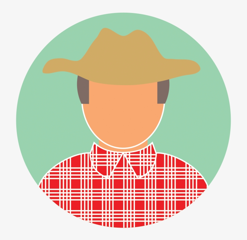 Farmer - Cartoon, transparent png