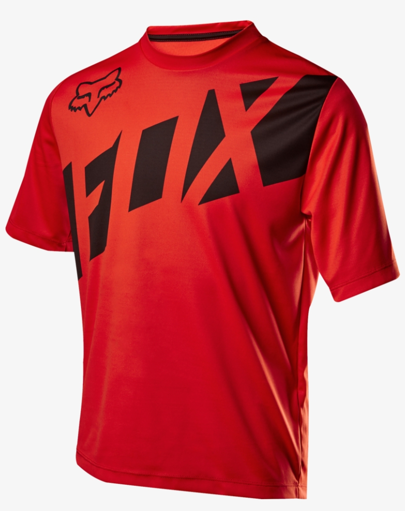 Fox Youth Ranger Jersey Ss Red/black - Fox Ranger Ss Youth Jersey Red/black L, transparent png