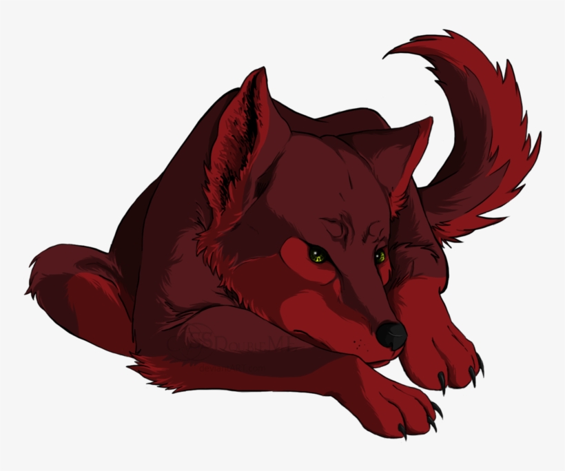 Red Wolf By Cassdoubleme-d4d7rwb' - Red Wolf Drawing, transparent png