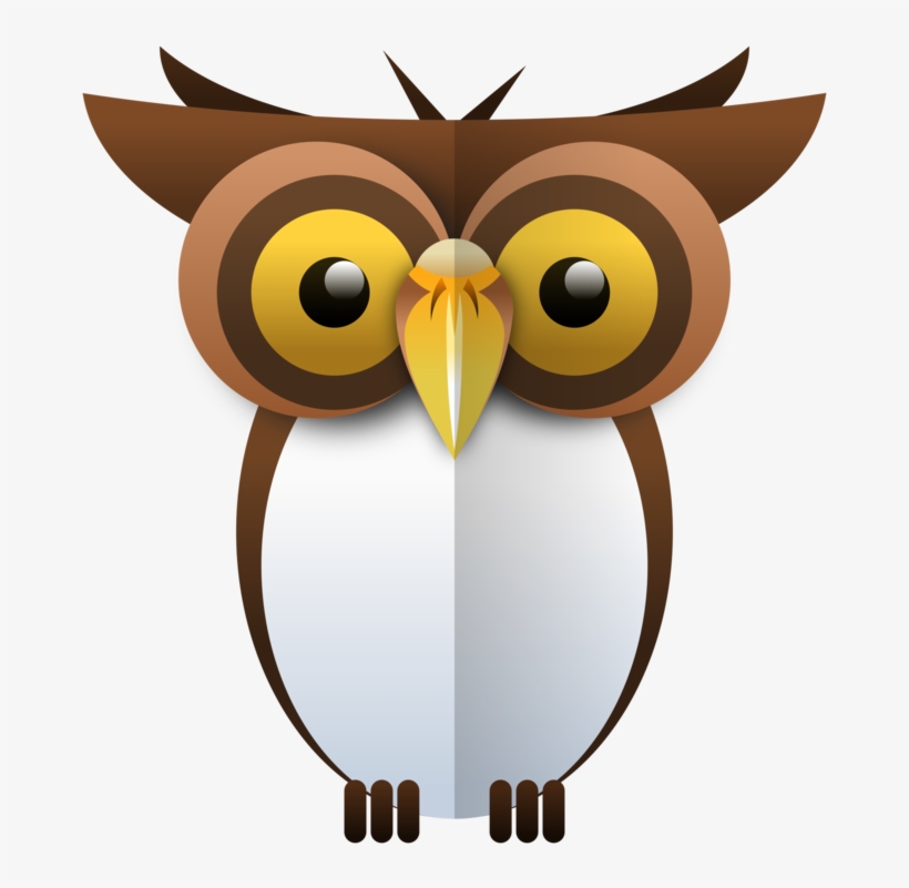 Black And White Owl Download Tag Drawing - Owl Png, transparent png