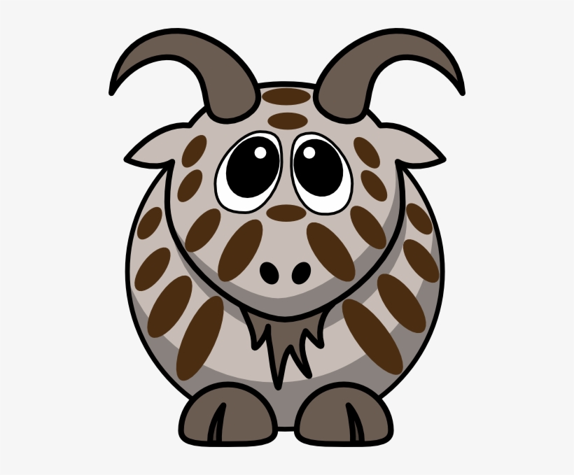 How To Set Use Streaked Goat Clipart - Cartoon Goat No Background, transparent png