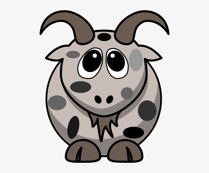 How To Set Use Mottled Goat Clipart - Cartoon Farm Animal Clipart Free, transparent png