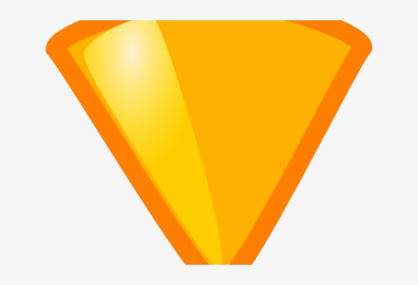 Yellow Triangle Cliparts - Yellow, transparent png