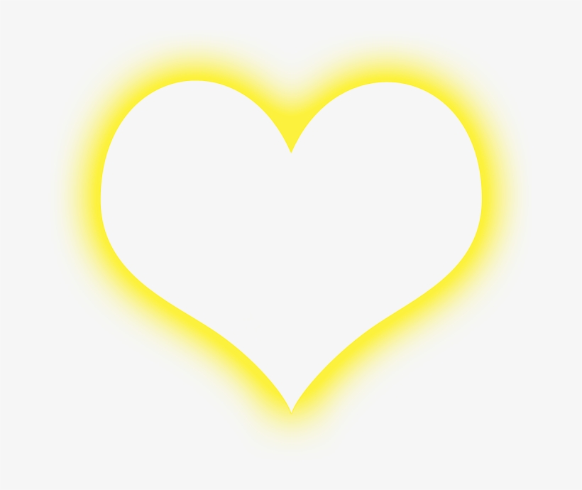 Sonia - Editor - Yellow Glowing Heart Transparent, transparent png