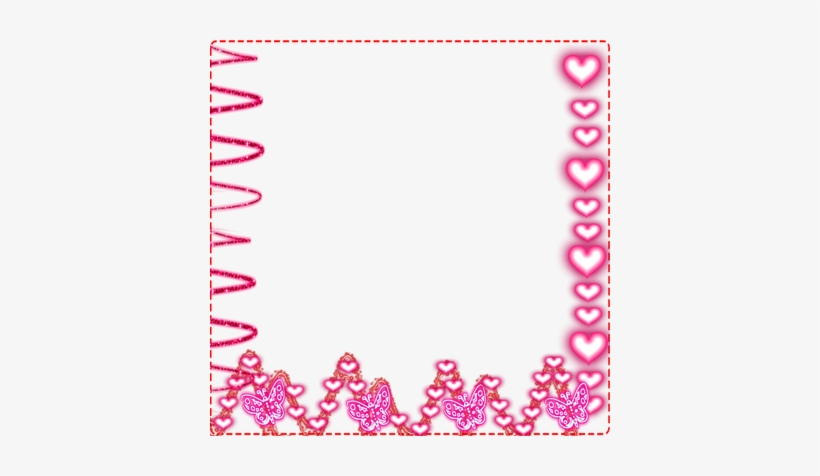 Glowing Heart Frames Png - Heart Frame, transparent png