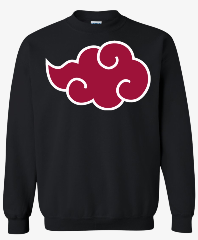 Naruto Ship Akatsuki Cloud Anti Leaf Black Pullover - Shirt, transparent png