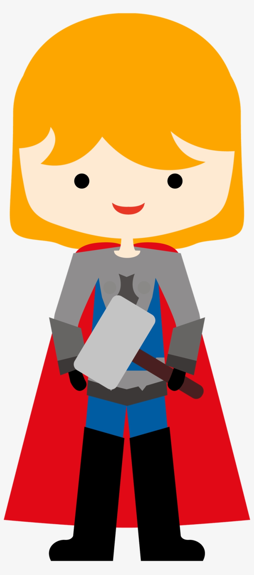 Cartoon Clipart Thor Hulk Captain America Minus Thor - Minus Super Herois, transparent png