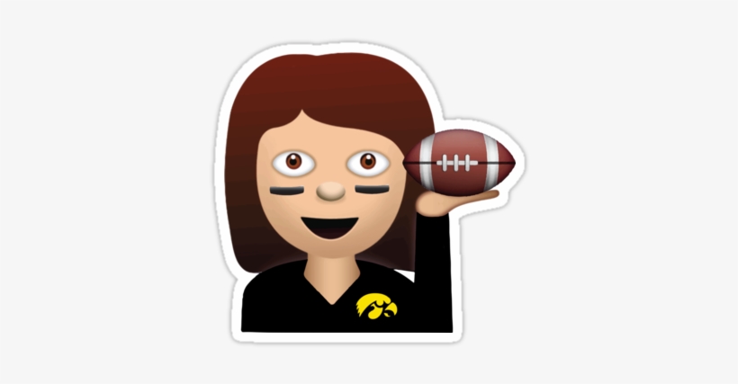 Quot Iowa Football Emoji Quot Stickers By Katie Beukema - Iowa Hawkeyes, transparent png