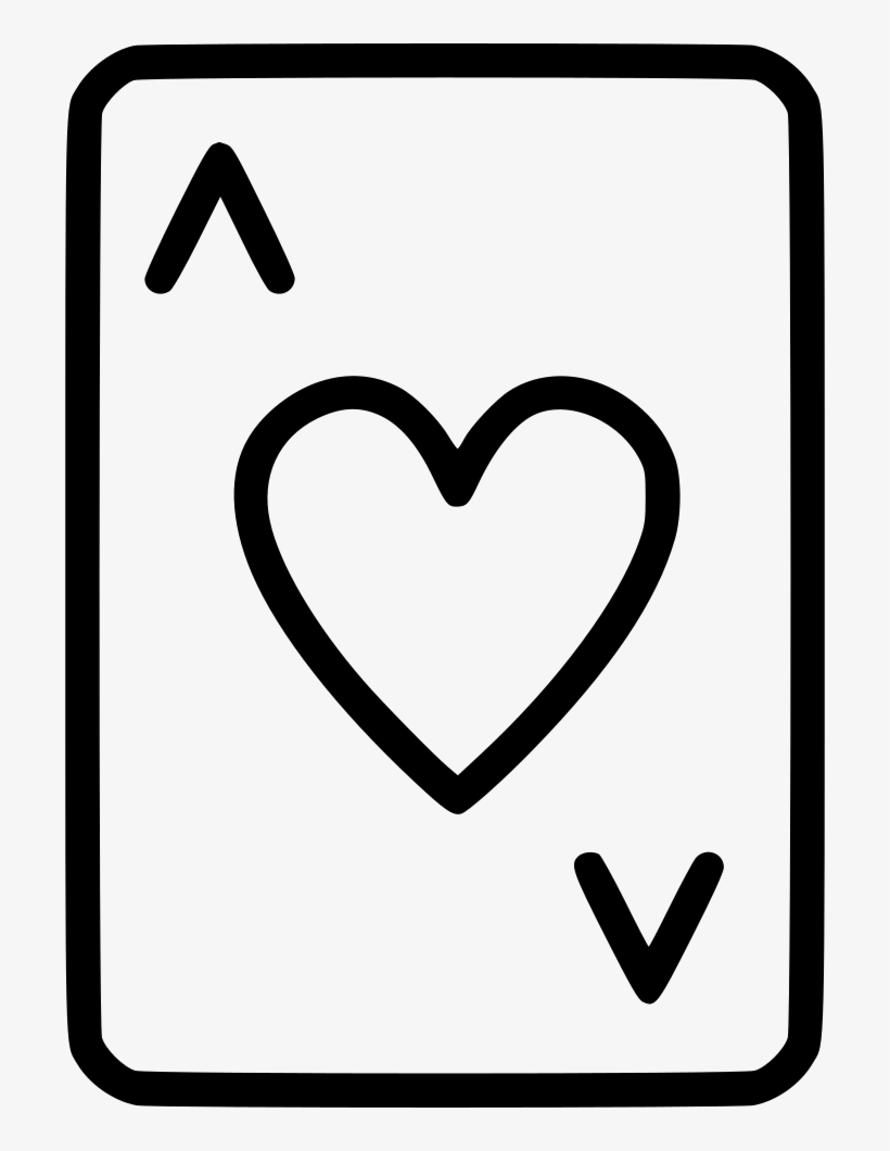 Ace Hearts - - Naipe Icon Png, transparent png