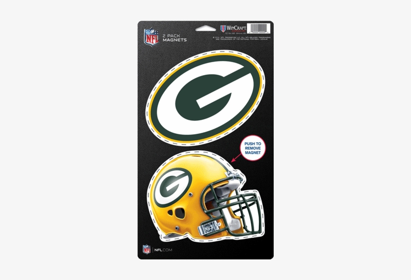 Green Bay Packers 2-pack Magnets 5" X 9" 6 Pc Min - Green Bay Packers Wincraft 5" X 9" 2-pack Magnet Set, transparent png