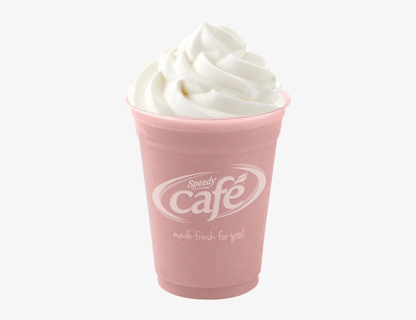 Strawberry Cream Frappe - Milkshake, transparent png