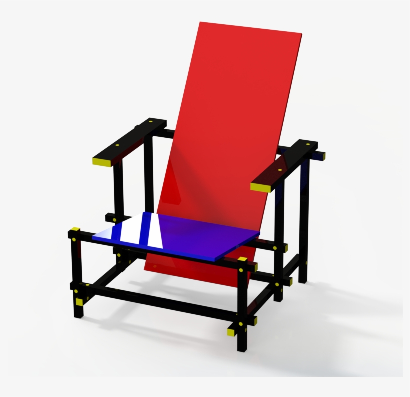 Rietveld Chair, transparent png