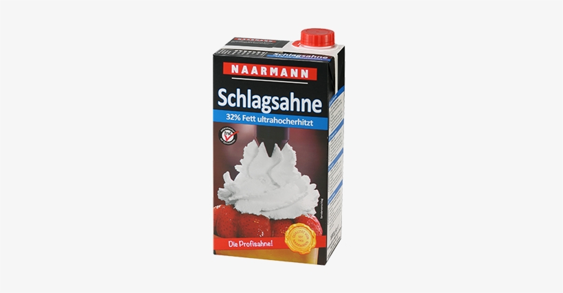 Whipping Cream 32 % Fat - Milch Haltbare Vollmilch - 3,5 %, 1 Liter - Naarmann, transparent png